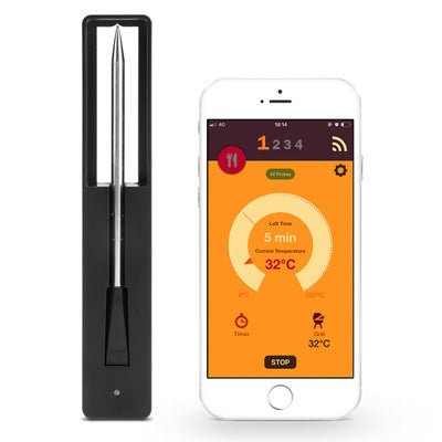 Smart Wireless BBQ Thermometer with Bluetooth Probe & App