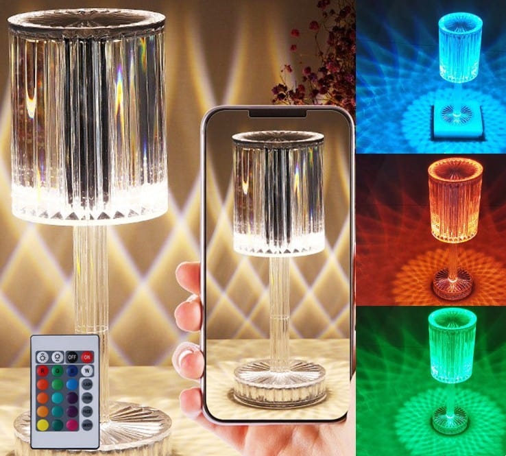 Color-Changing Projection Table Lamp – LED Night Light for Home Decor and Gift