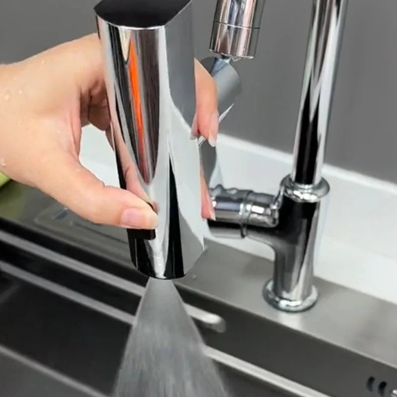 Modern Waterfall Kitchen Faucet – Multi-functional, Single Handle, LED Flow