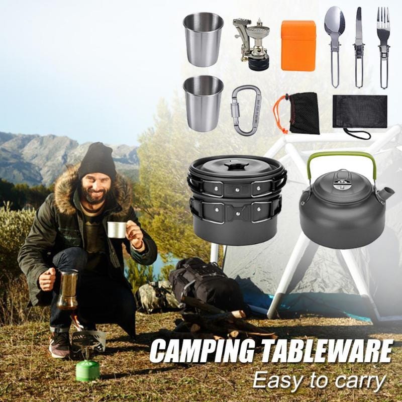 All-in-One Camping Cooking Kit- Compact Outdoor kit for Campers & Adventurers