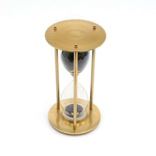 Vintage sand hourglass as a decorative  art piece for home decor