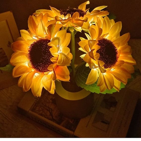 Rechargeable Sunflower Table Lamp β LED Night Light for Bedroom & Desk Decor π»