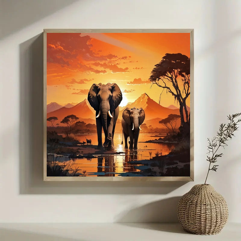 5DDIY Diamond Painting Set - Full Diamond Round Water Diamond Art