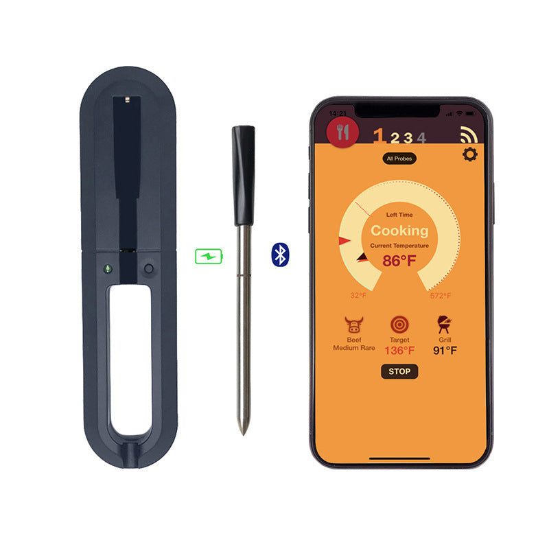 Smart Wireless BBQ Thermometer with Bluetooth Probe & App