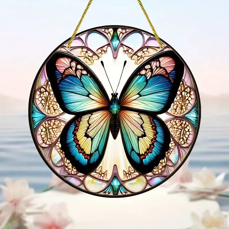 Creative Butterfly Theme Home Wall Decoration Acrylic Hanging Painting