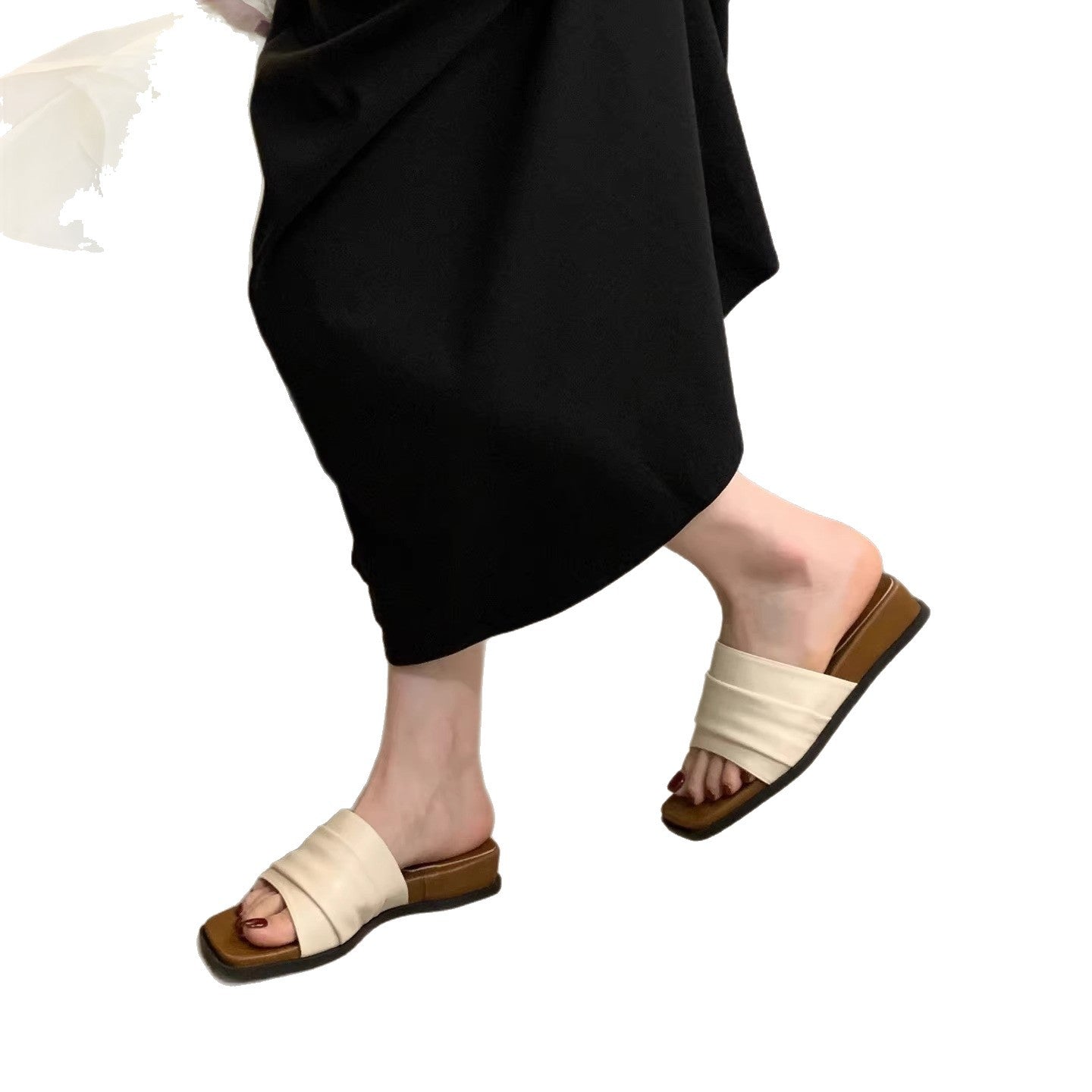 Fairy Style Silver Soft Bottom Slippers