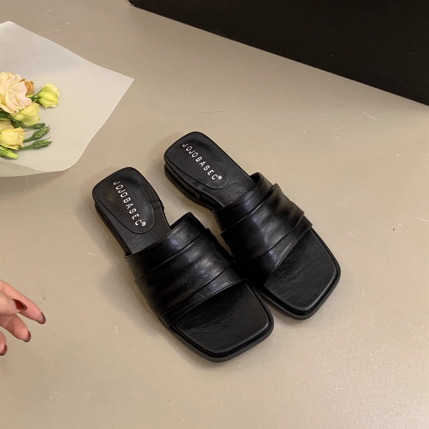 Fairy Style Silver Soft Bottom Slippers