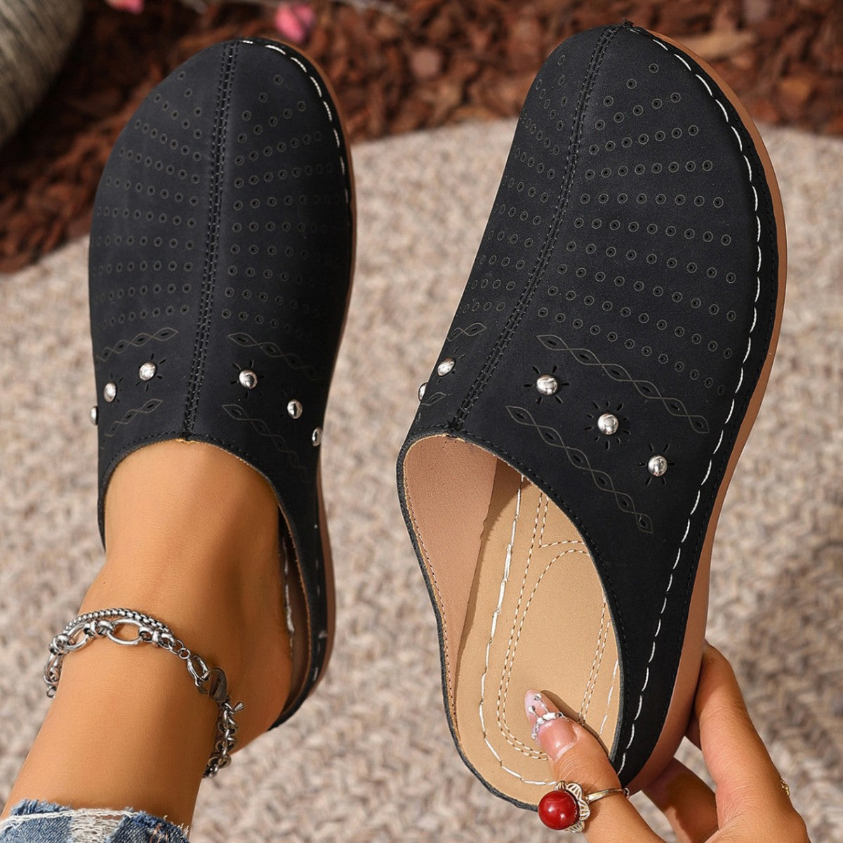Summer New Women's Toe-covered Platform Slippers
