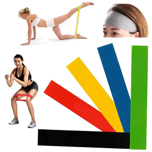 stretch and workout at home with resistance band