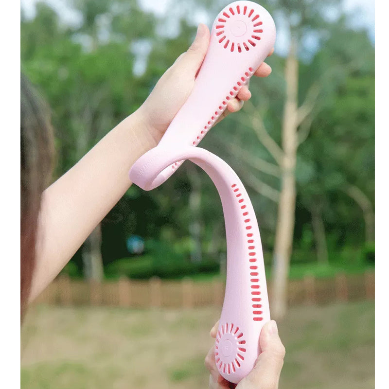 cordless silicone rubber bendable neck fan