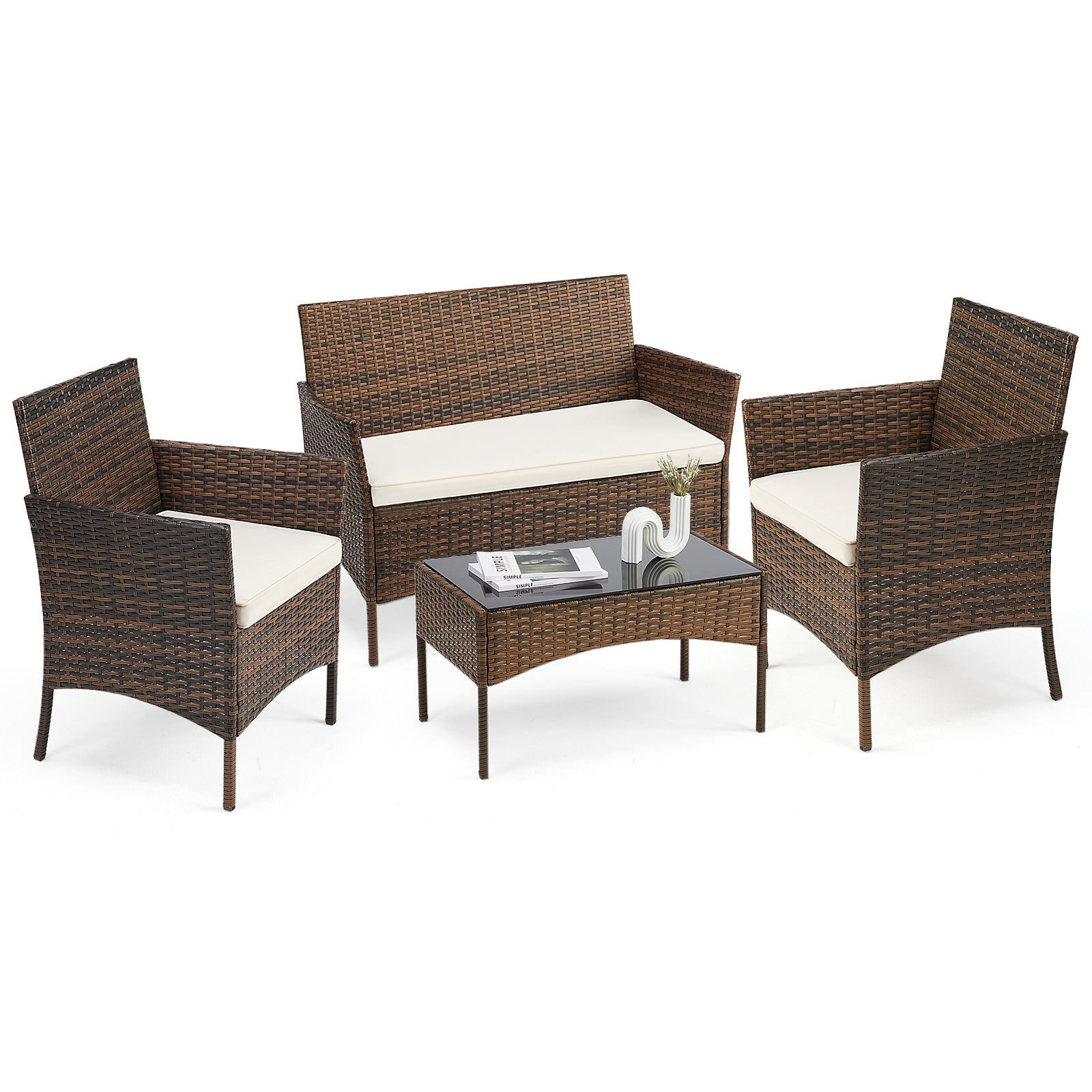 Modern pair chair set for patio