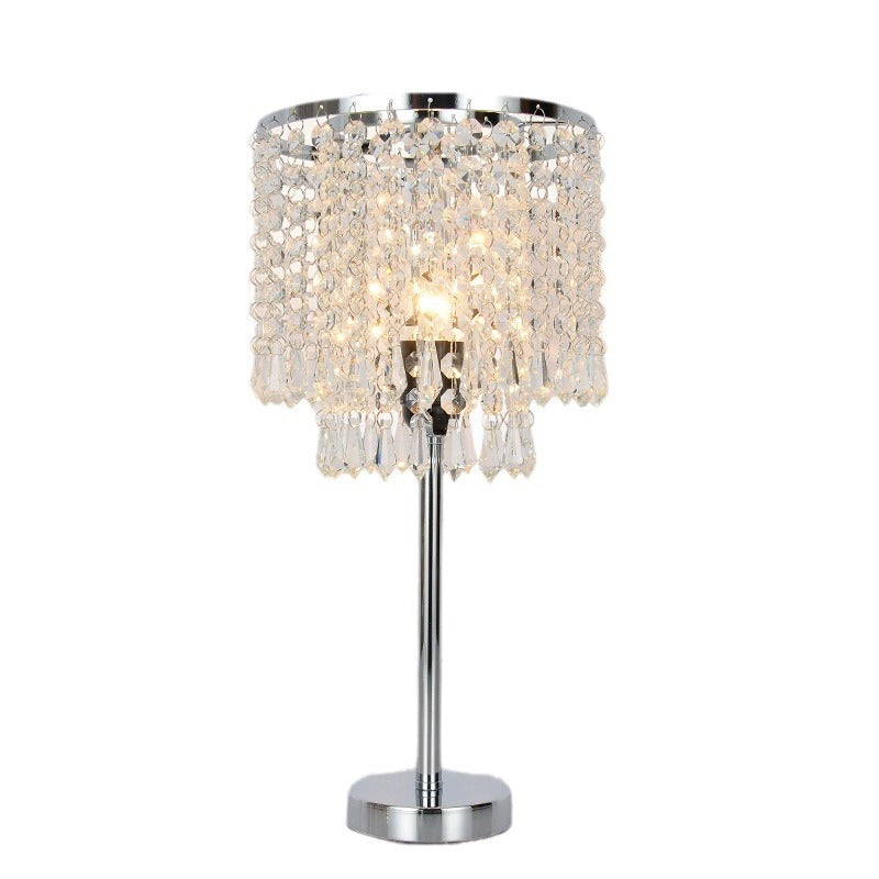 luxurious crystal table lamp for home decor.