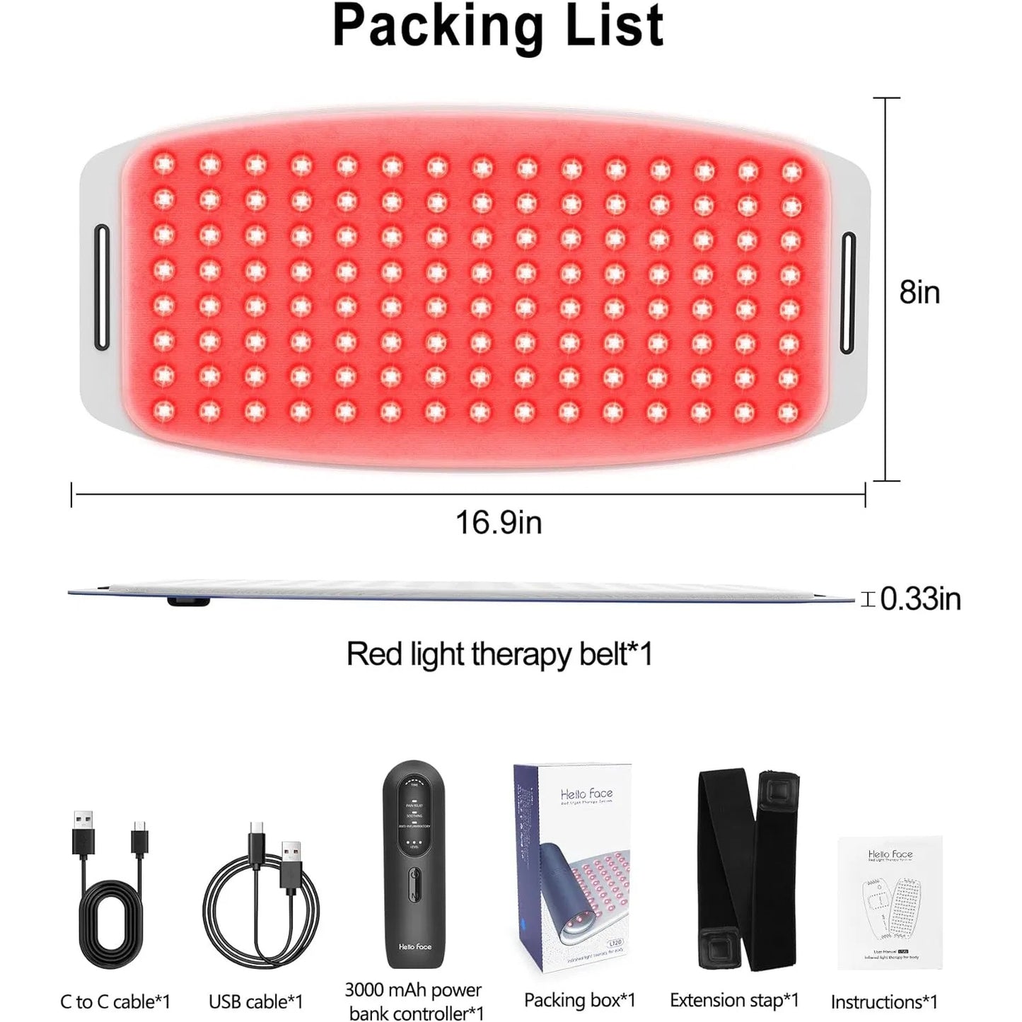 Red Light Therapy Belt for Pain Relief and Weight Loss