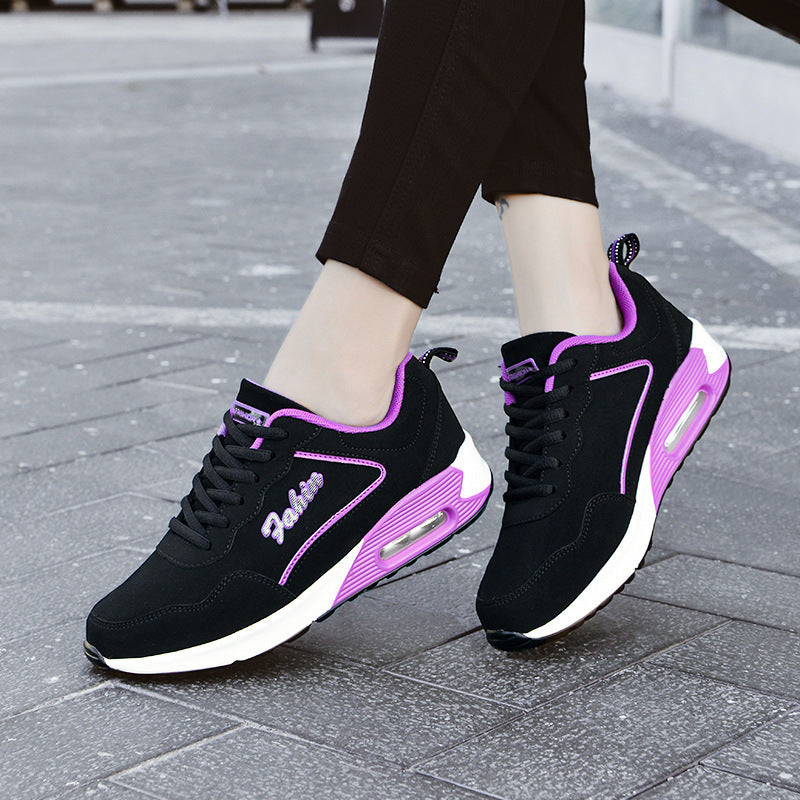 Spring Leather Plus Size Air Cushion Sports Shoes