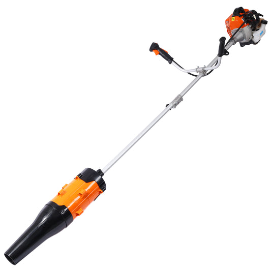 Gas-powered tree pruning machine
