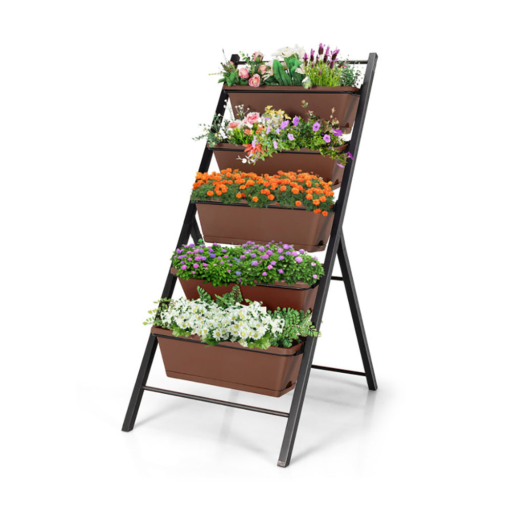 5 tire Space-saving vertical garden planter