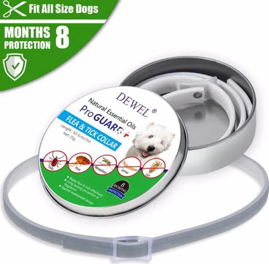 Long-Lasting Flea & Tick Collar for Dogs and Cats – Waterproof & Safe