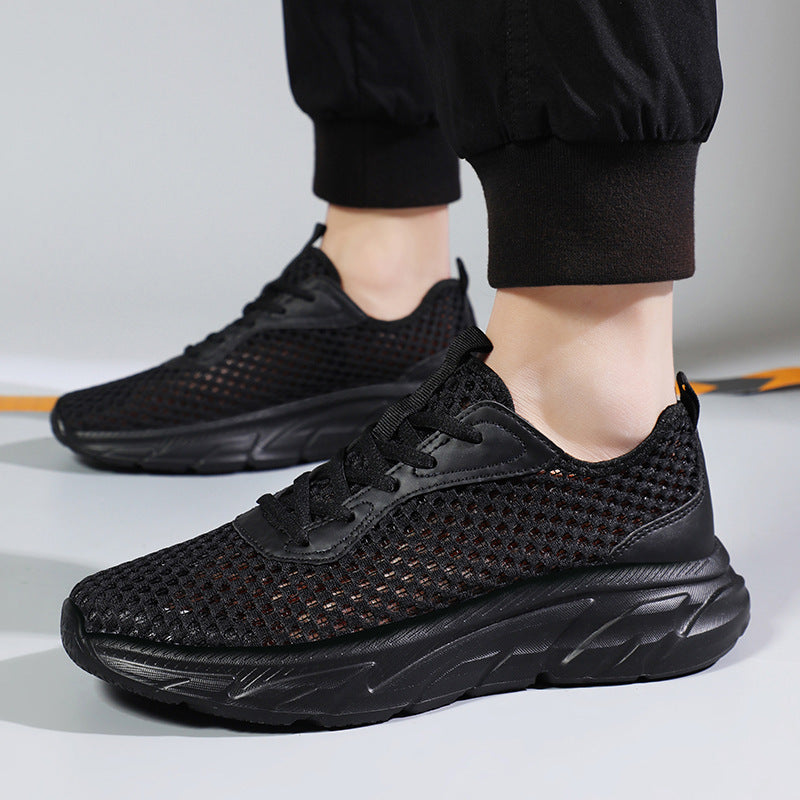 Men's Shoes Hollow-out Breathable Mesh Casual Running Shoes Lightweight Sneaker