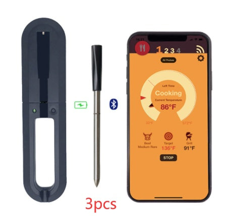 Smart Wireless BBQ Thermometer with Bluetooth Probe & App