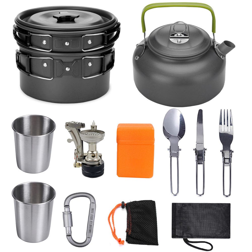 All-in-One Camping Cooking Kit- Compact Outdoor kit for Campers & Adventurers