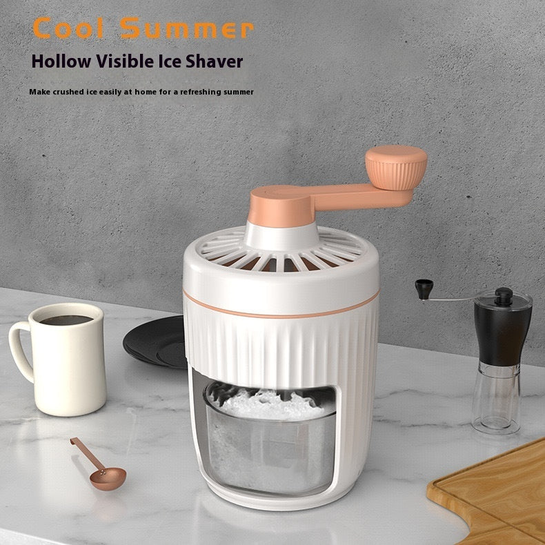 Hand-cranked Ice Shaving Machine Small Household Ice Crusher Hand-cranked Smoothie Machine Hail Ice Machine Kitchen Gadgets
