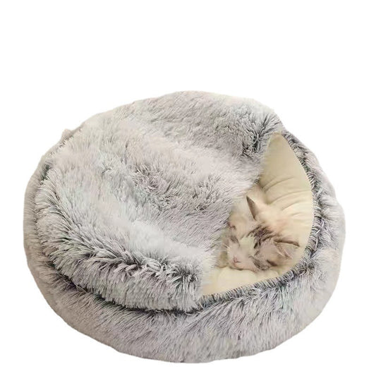 Fluffy pet bed for cats