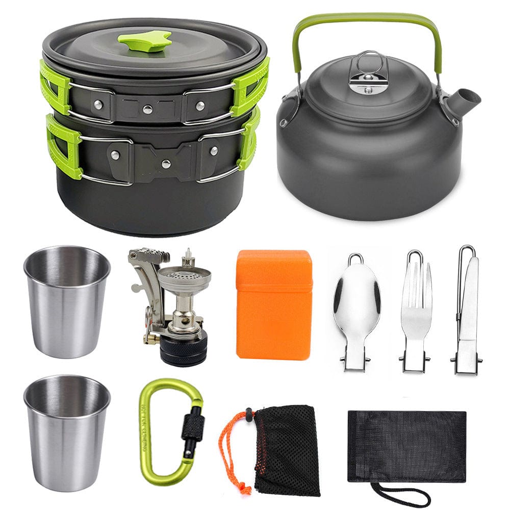 All-in-One Camping Cooking Kit- Compact Outdoor kit for Campers & Adventurers