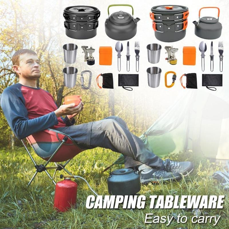 All-in-One Camping Cooking Kit- Compact Outdoor kit for Campers & Adventurers