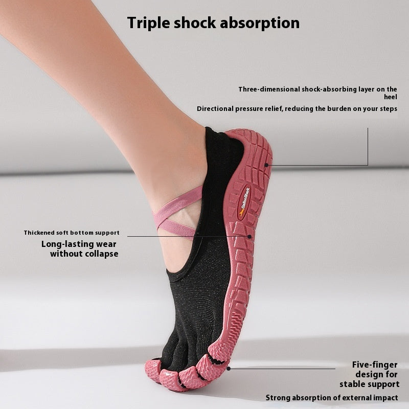 Refreshing Breathable Indoor Fitness Silent Anti-slip Yoga Pilates Skipping Rope Exercise Shoes