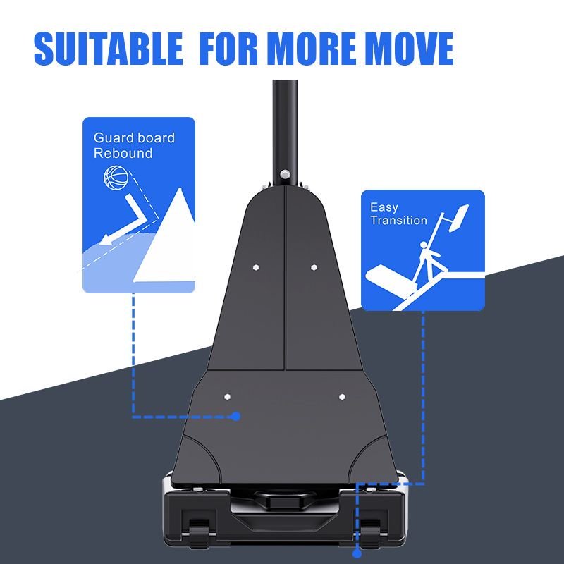 Portable basketball goal for all ages