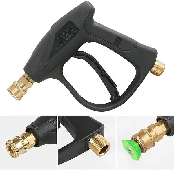 High Pressure Washer Gun 4000 PSI Car Wash Foam Spray Short Wand W