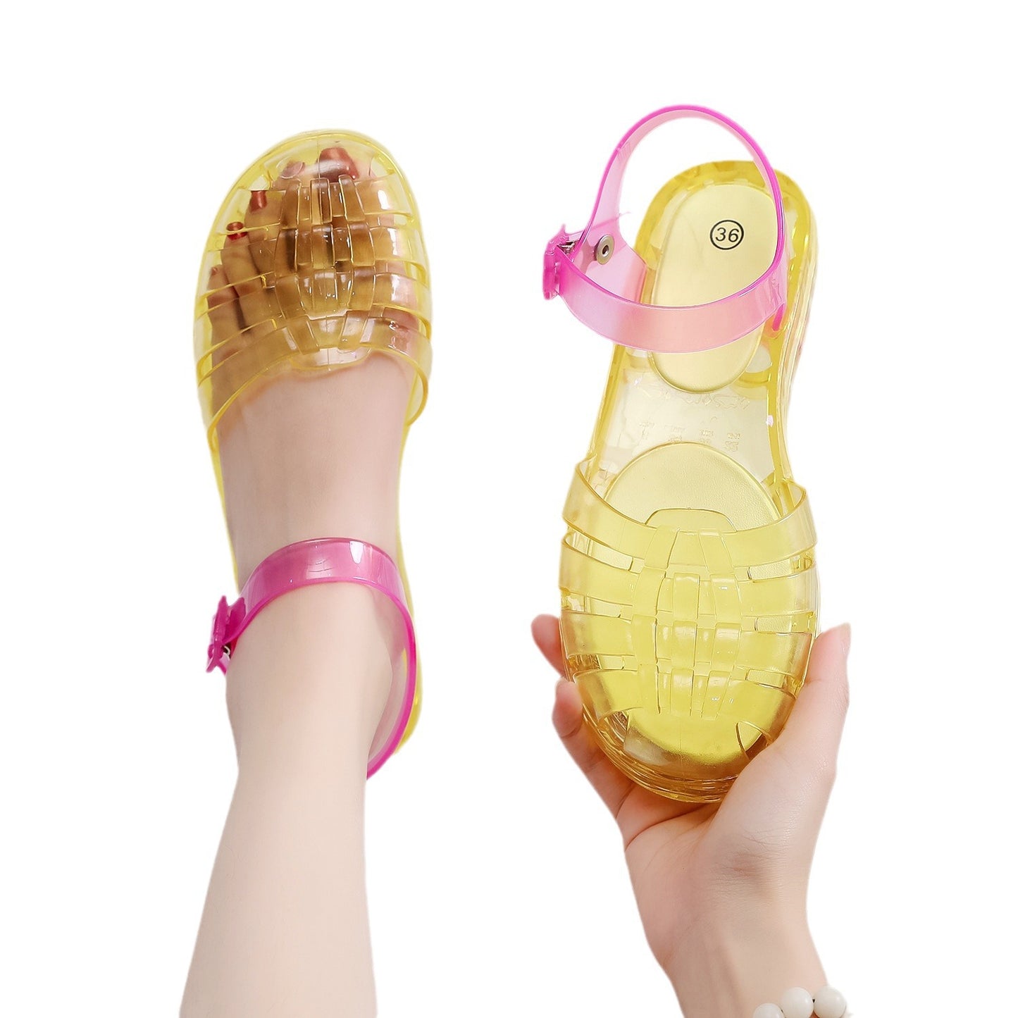 Women's Fashion Hollowed-out Beach Flat Sandals