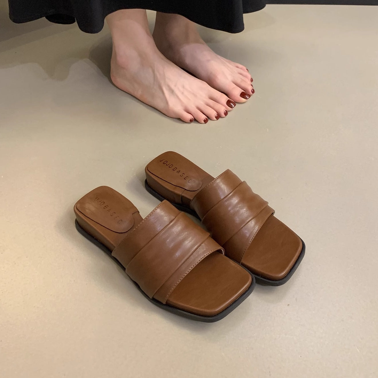 Fairy Style Silver Soft Bottom Slippers