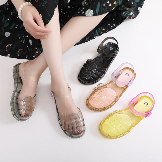 Women's Fashion Hollowed-out Beach Flat Sandals