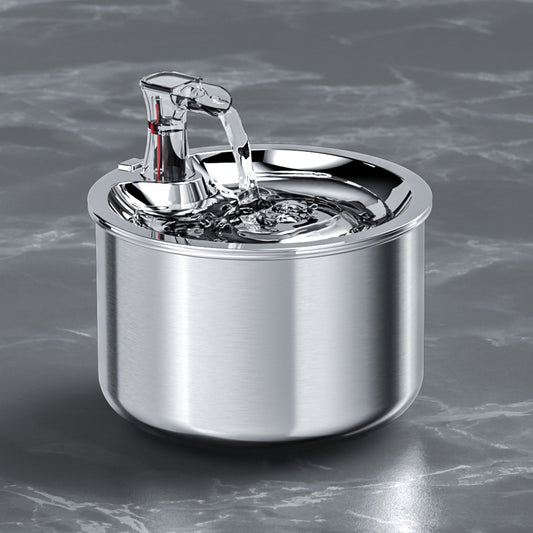 All Stainless Steel Cat Water Dispenser Ten-fold Filter Constant Temperature Pet Water Dispenser 304 Stainless Steel Cat And Dog Water Dispenser