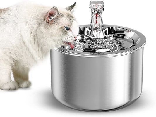 All Stainless Steel Cat Water Dispenser Ten-fold Filter Constant Temperature Pet Water Dispenser 304 Stainless Steel Cat And Dog Water Dispenser
