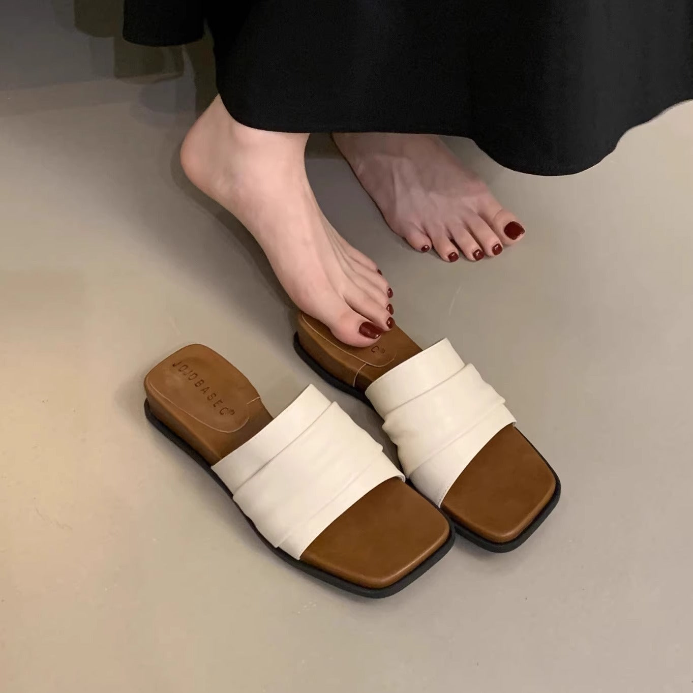 Fairy Style Silver Soft Bottom Slippers