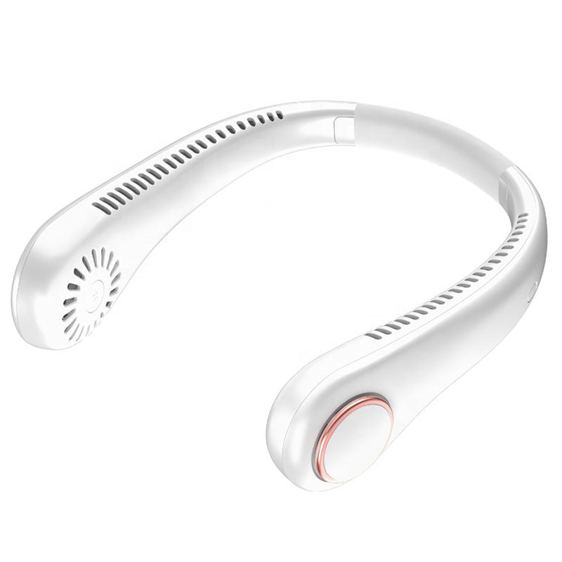 White color portable neck fan