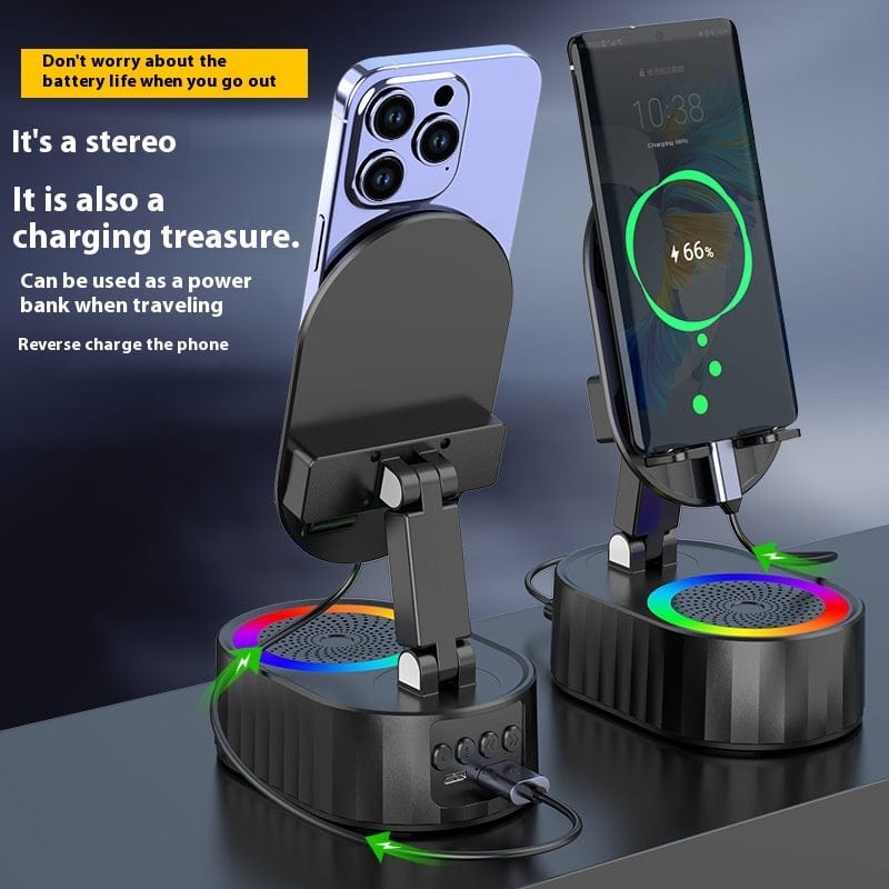 Rechargeable Wireless Bluetooth Induction Speaker for Mobile Sound