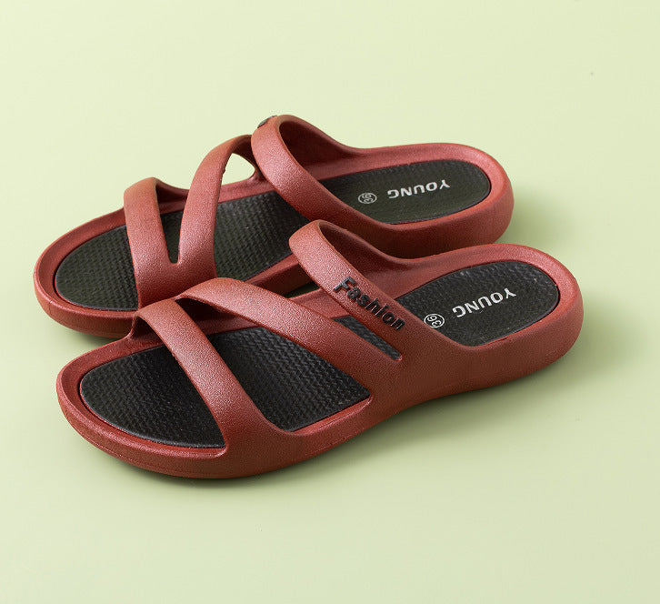 Casual Non Slip Thick Soled Slippers With A Comfortable Outdoor Atmosphere