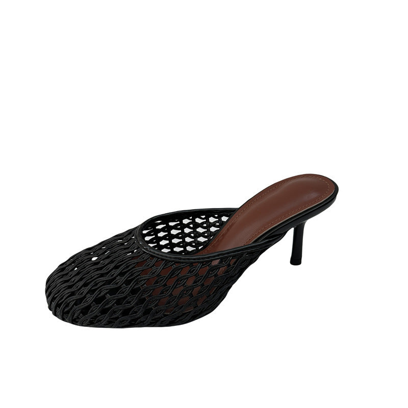 Closed Toe Weaving Hollow Sandals Women's Slippers