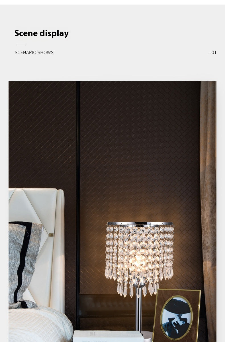 Stylish crystal table lamps for modern interiors