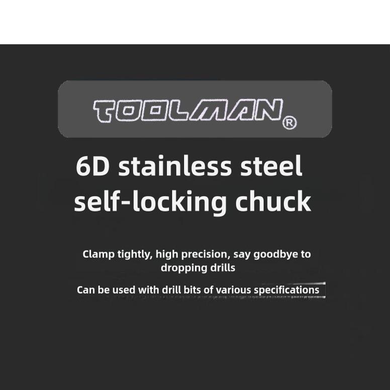 safe self-locking chuck drill kit